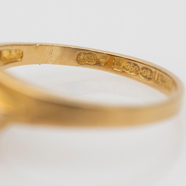 Björn Weckström, ring, "Galatea", 18K gold with zoisite, Lapponia, Finland.