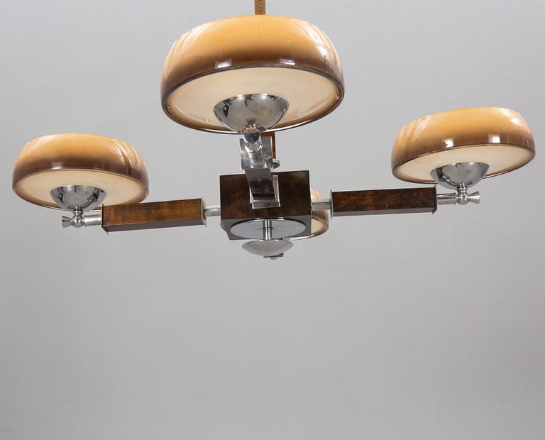 TAKLAMPA, funkis, 1930/40-tal, Meissen.