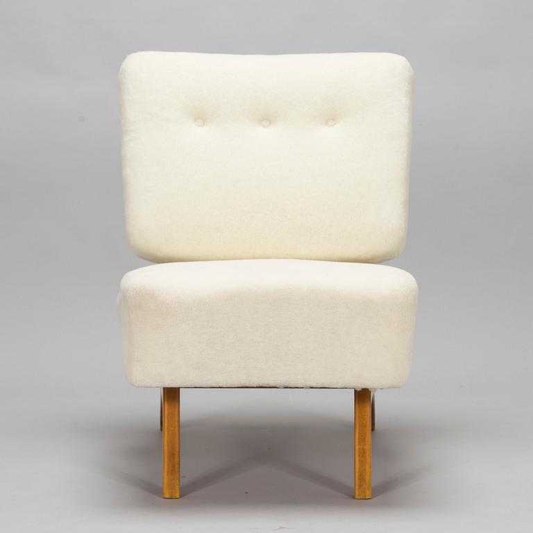 Oiva Parviainen, fåtölj, "Susanna" Lahden Lepokalusto, Finland, 1950-tal.