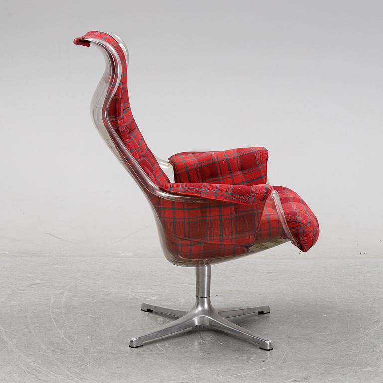 Alf Svensson & Yngvar Sandström, a 'Form'/'Galaxy' easy chair, Dux, 1970's.