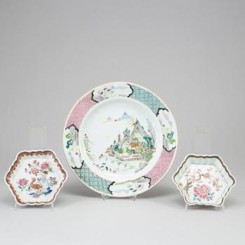 A group of porcelain, Qing dynasty, Qianlong (1736-95).