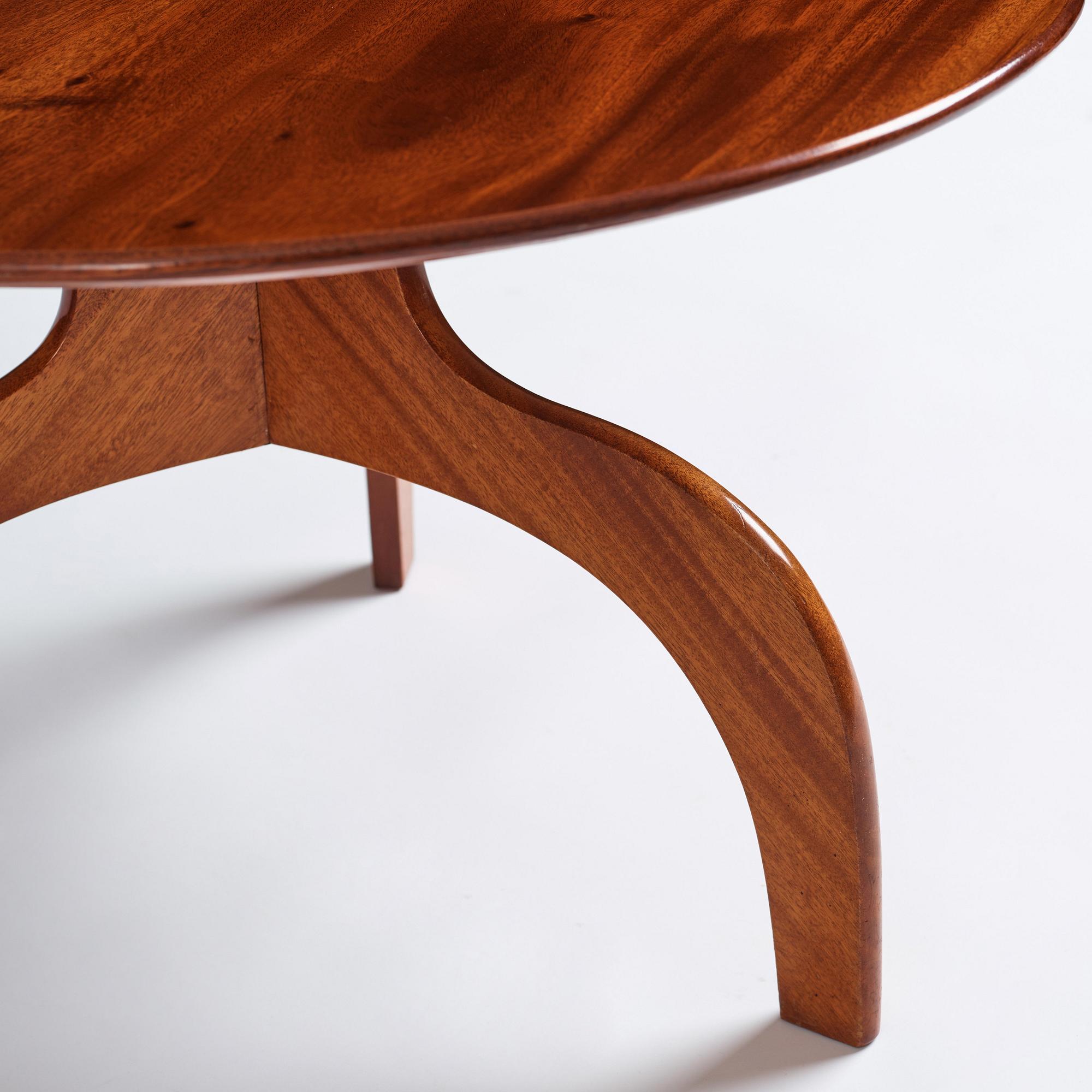 Josef Frank, a mahogany 'model 1196' coffee table, Svenskt Tenn, 1940-1950s.