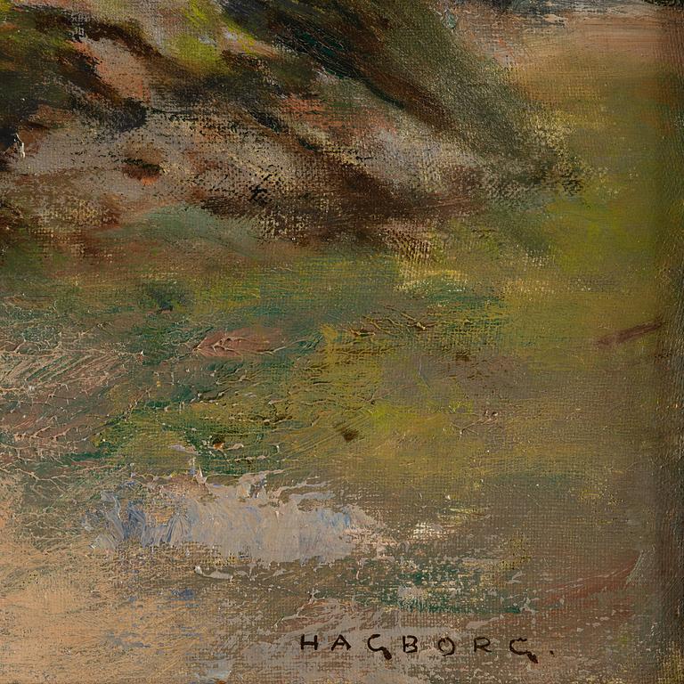 August Hagborg, Kvällsdopp.