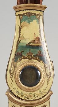 A Swedish Rococo 18th century long-case clock by J. Nyberg, master in Stockholm 1748-68.