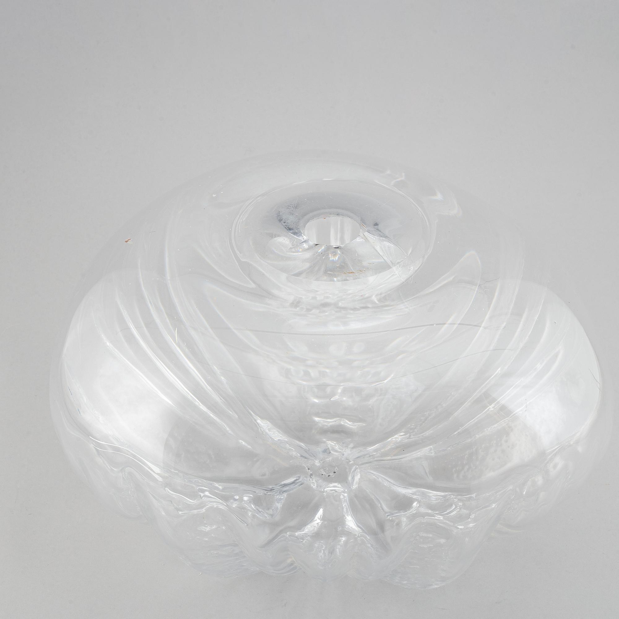 Lars Hellsten, attributed to. A pumpkin glass sculpture.
