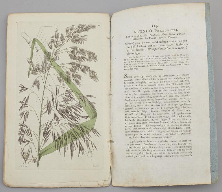 JOHAN WILHELM PALMSTRUCH, "Svensk Botanik, vol I-V. 1803-1805.