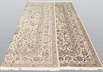 A carpet, Figural Nain, part silk, sk 9LAA, ca 355 x 249.