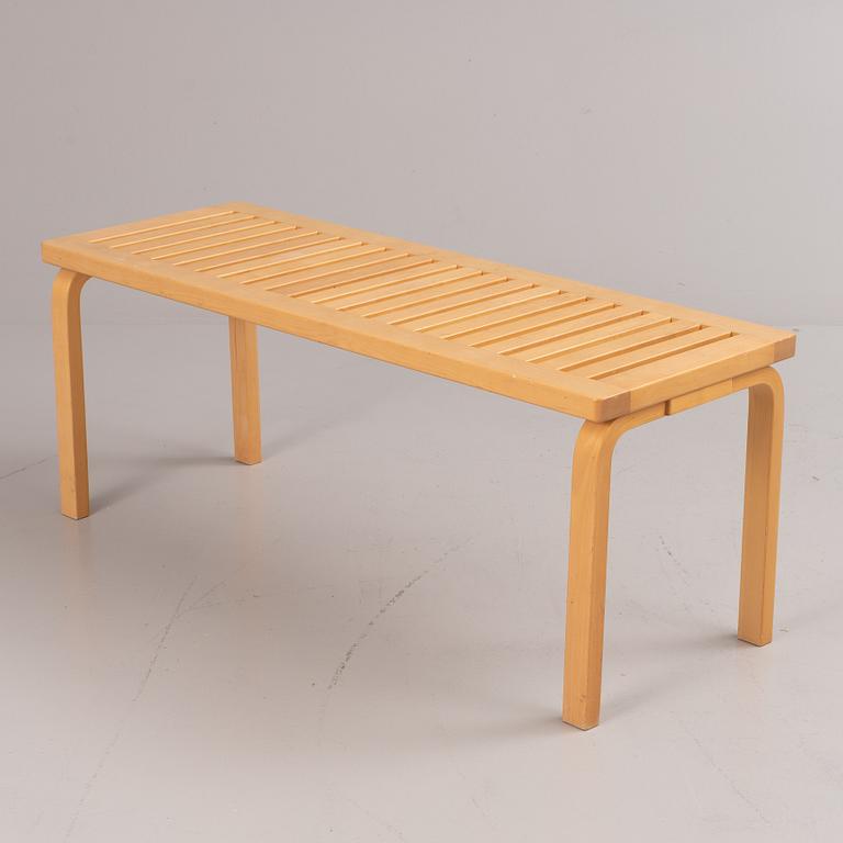 Alvar Aalto, a model 153A bench, Artek, Finland.