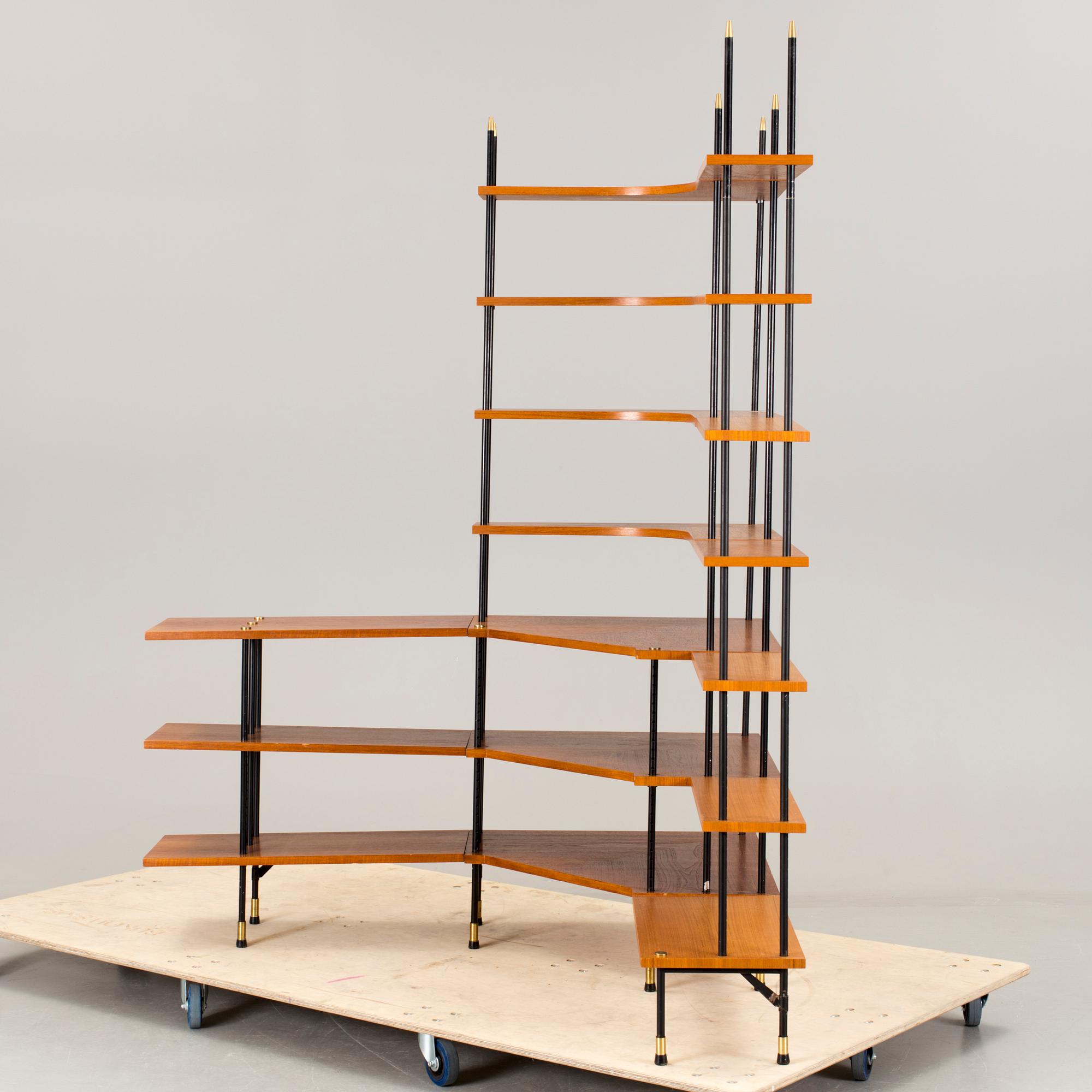 BOKHYLLA, "Prydno", Bröd. Gustafsson Möbelfabrik, Virserum, 1960-tal.