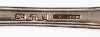 PARTI SILVER, 21 delar, 1800/1900-tal.