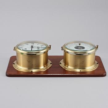 BAROMETER samt SKEPPSKLOCKA, Schatz, 1900-talets andra hälft.