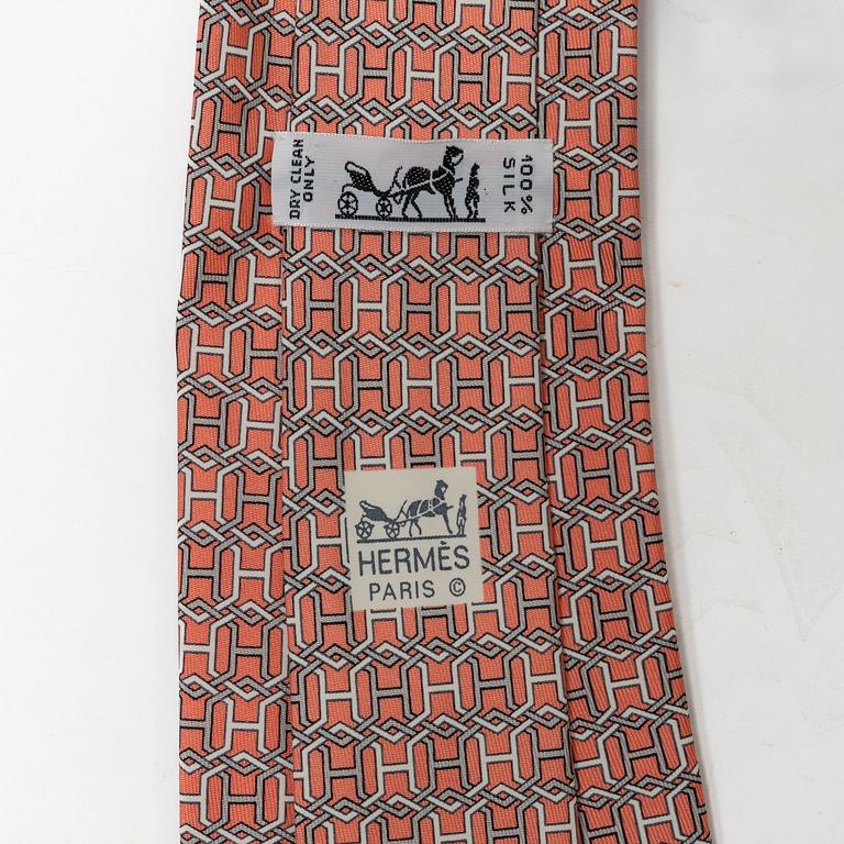 Hermès, slipsar, 3 st.