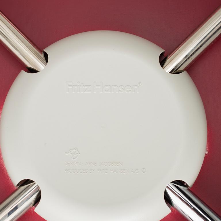 ARNE JACOBSEN, stolar, "Sjuan", 6 stycken, Fritz Hansen, 1900/2000-tal.