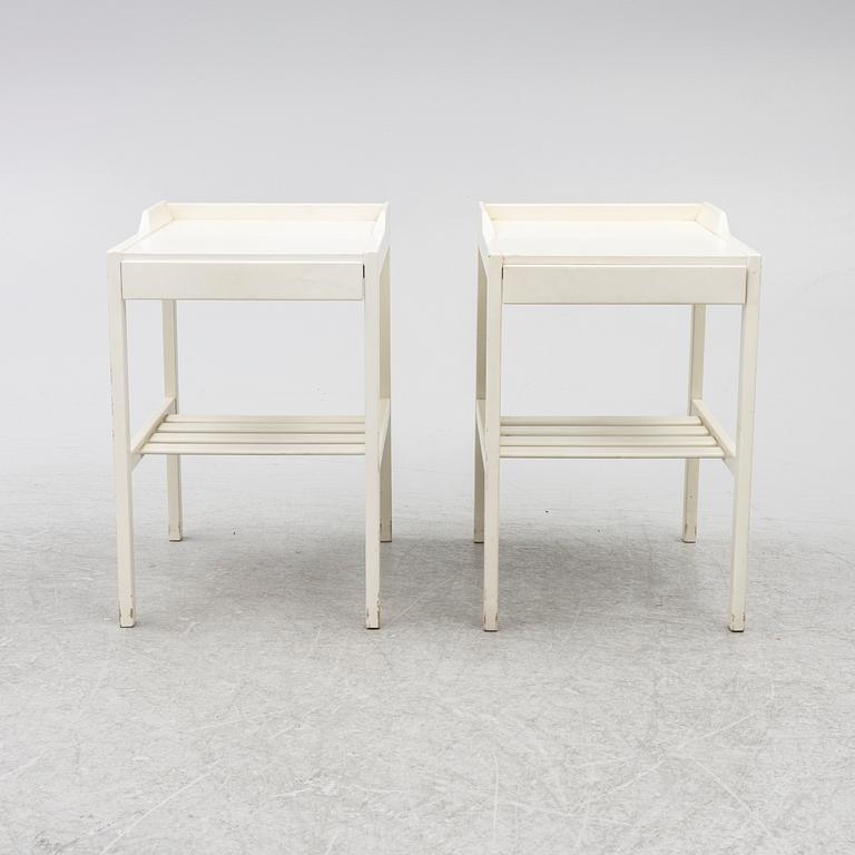 Bertil Fridhagen, bedside tables, a pair, Bodafors, 1960s.