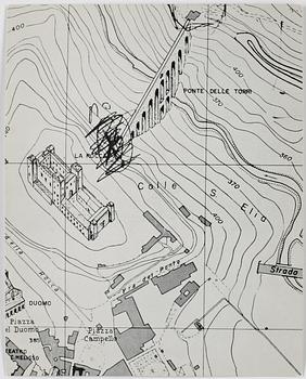 CHRISTO, offsettryck, 9 st, "Packed Tower, Spoleto, Italy 1968.".