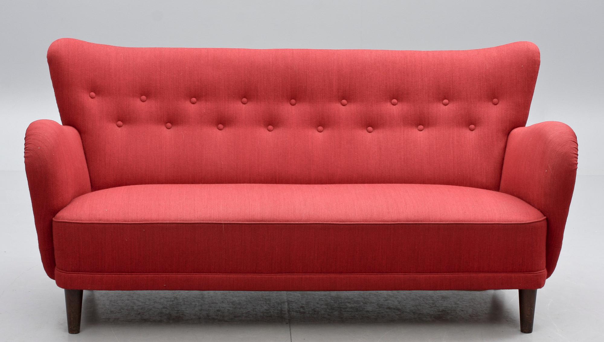 SOFFA samt FÅTÖLJ, 1900-tal.