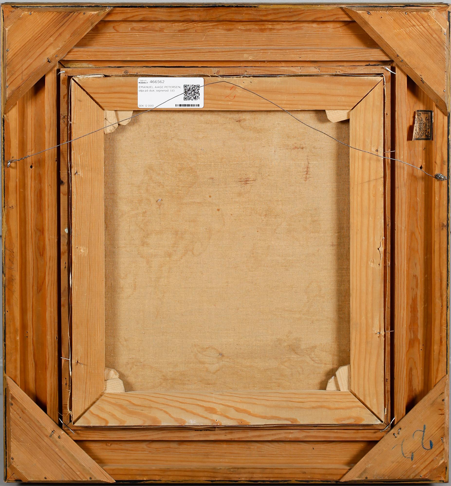 EMANUEL AAGE PETERSEN, olja på duk, signerad.