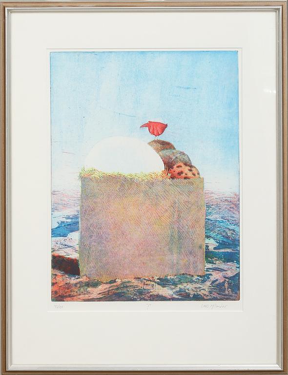 LARS RYLANDER, färgetsning, signerad och numrerad 43/100.