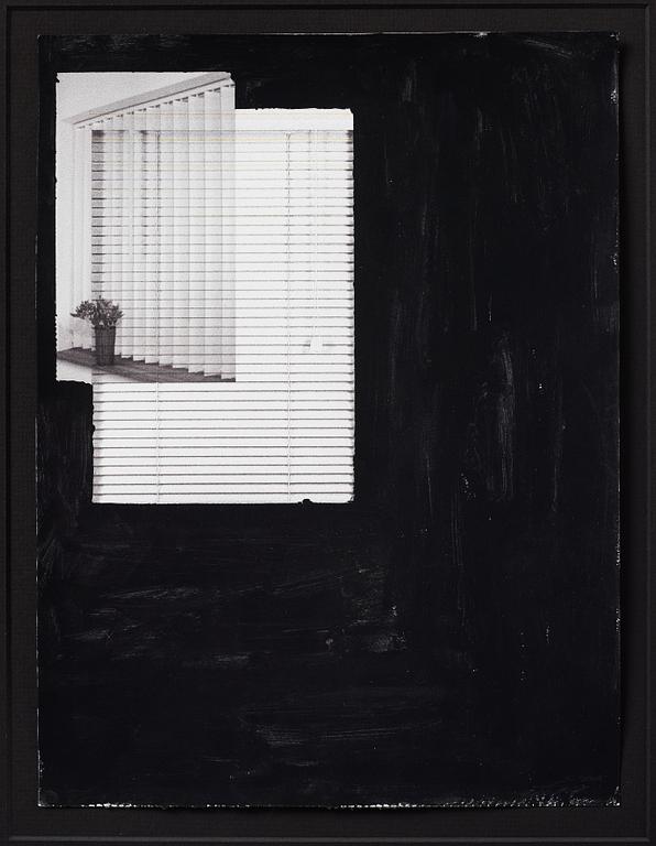 Zak Kitnick, signed and indistinctly dated. Mixed media on paper.