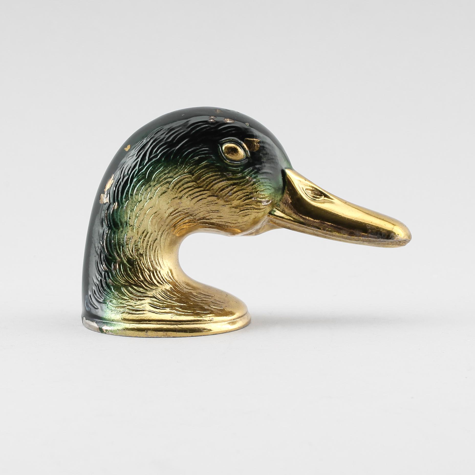 FLASKÖPPNARE, mässing, "Ducky", Paris, 1900-talets andra hälft.