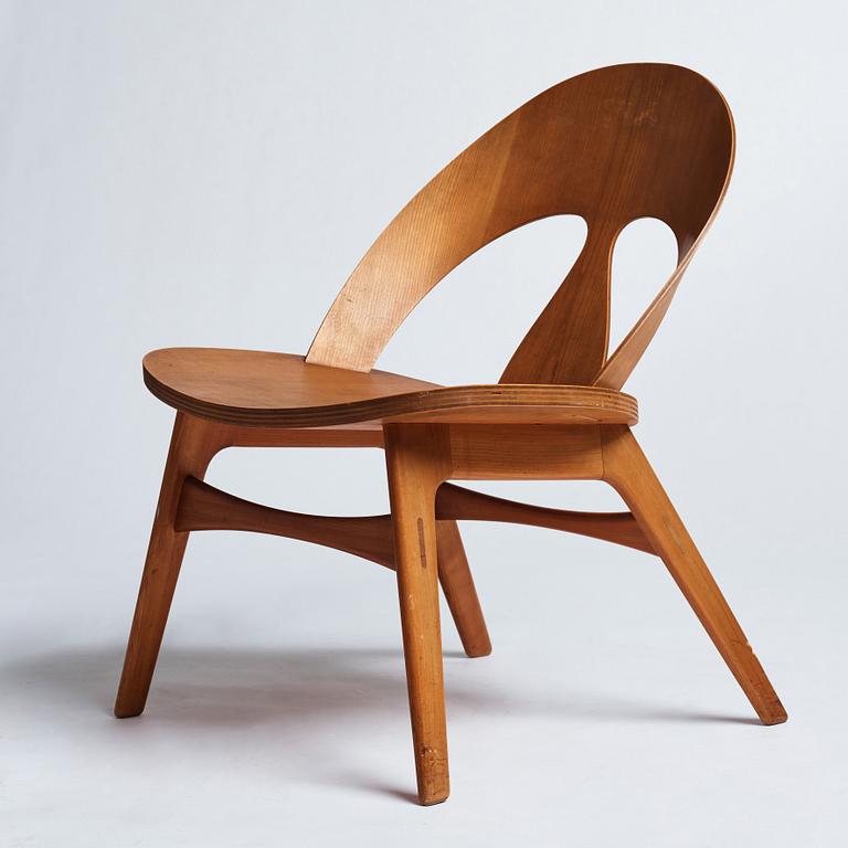 Børge Mogensen, a cherry chair, executed by cabinetmaker  Erhard Rasmussen, Denmark ca 1949.