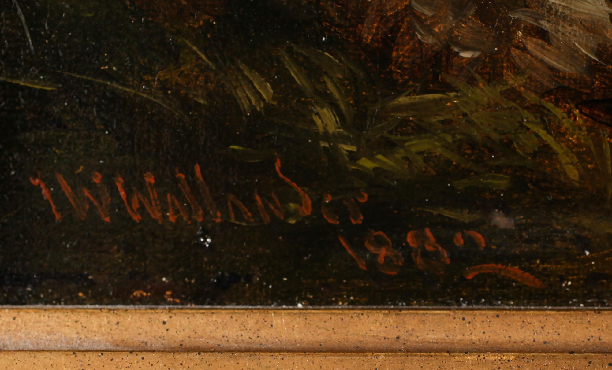 JOSEF WILHELM WALLANDER, olja på duk, signerad och daterad 1882.
