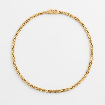 Collier, 18K guld, tvåfärgat.