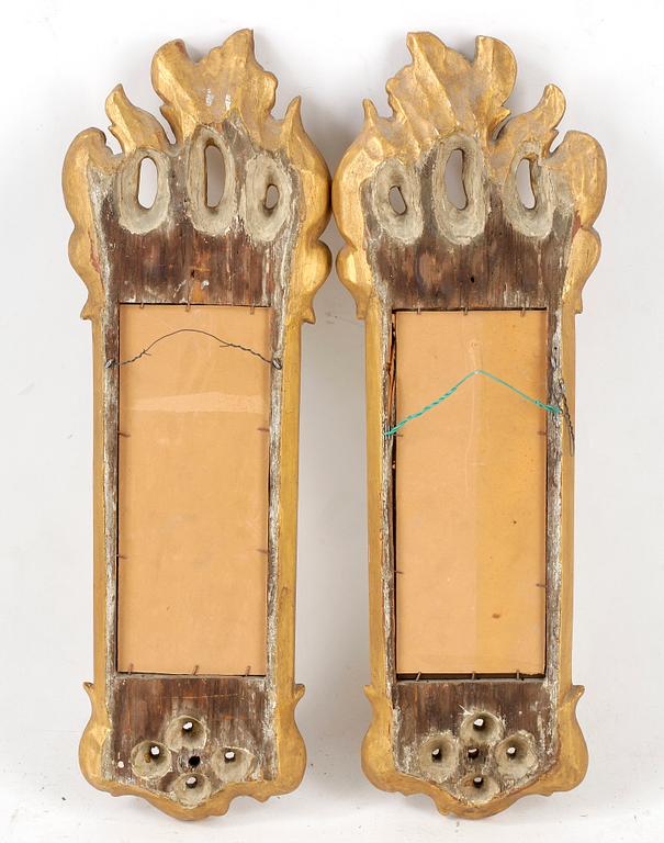 SPEGLAR, ett par, rokokostil, tidigt 1900-tal.