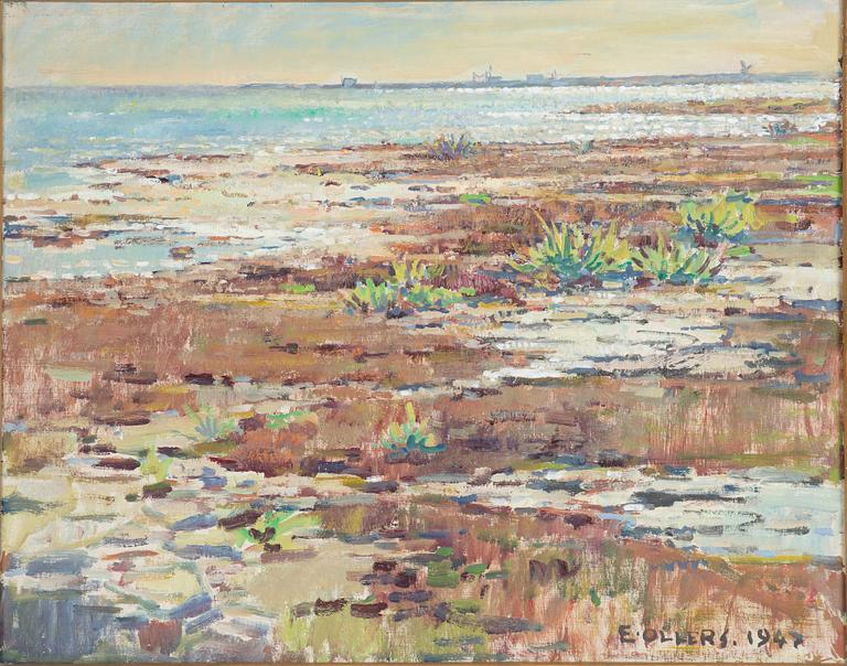 Edvin Ollers, "Coastal Landscape".