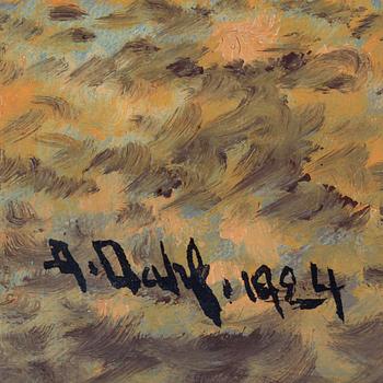 ALWIN DAHL, olja på duk. sign och dat 1924.