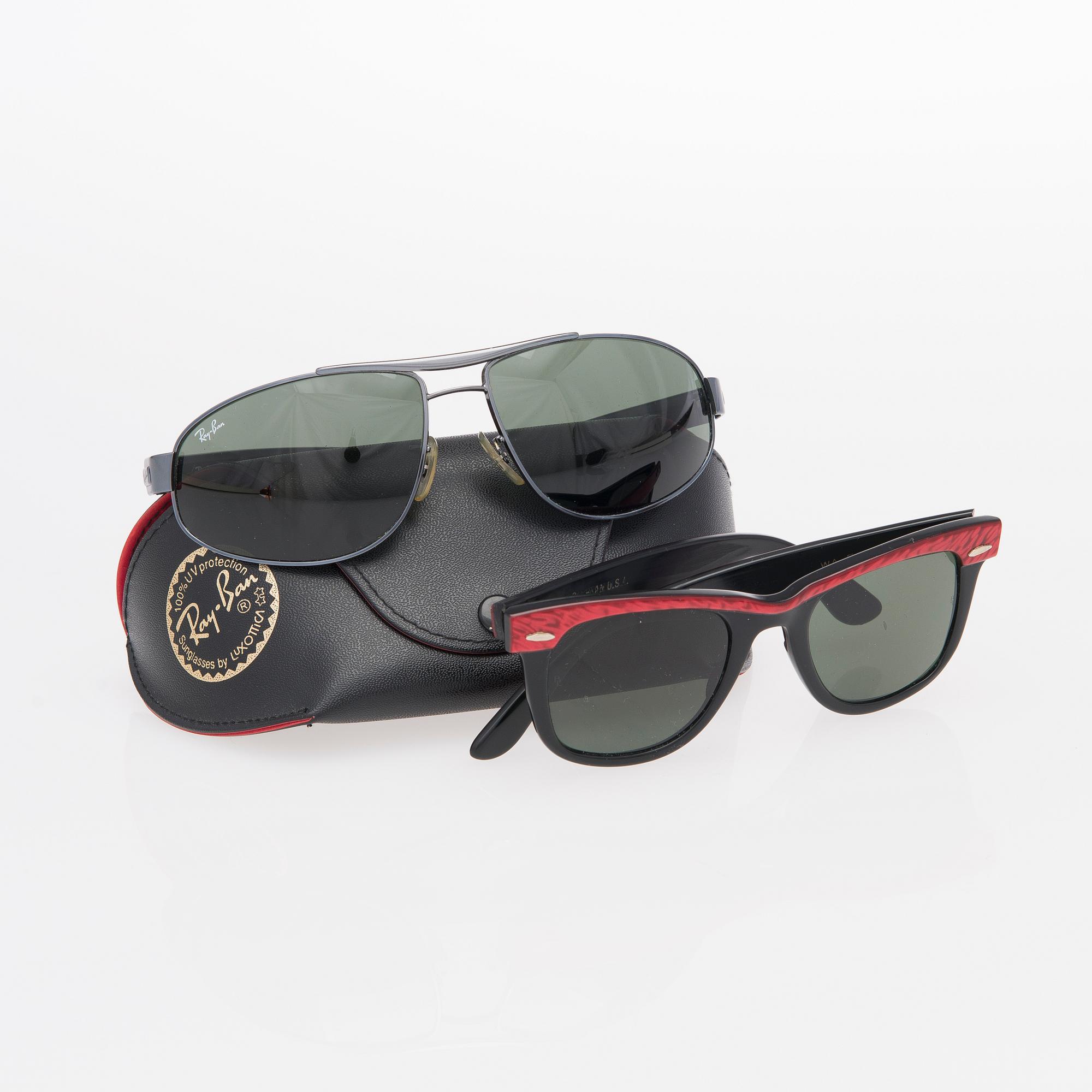 Two pairs of Rayban sunglasses Ray-Ban RB4547 Boyfriend Two Sunglasses | LensCrafters main image 4
