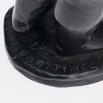 HEIKKI KONTTINEN, skulptur, brons, signerad, daterad 1974 och numrerad 7/10.