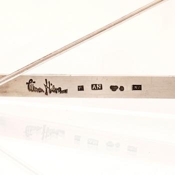 Wiwen Nilsson, monogram brooch silver, Lund 1939.