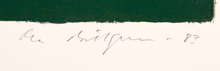 Ola Billgren, color lithograph, signed -83 EA.