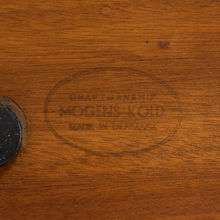 Arne Hovmand-Olsen, 1950's dining table and four chairs for Mogens Kold, A/S Kerteminde, Denmark.