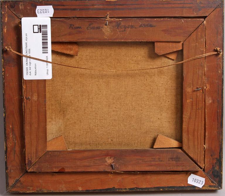 OKÄND KONSTNÄR, olja på duk, bär sign o dat 1856.