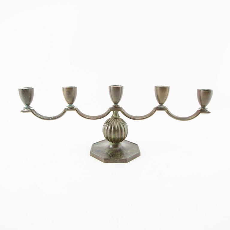 GAB, candelabras two pcs Swedish Grace, Stockholm 1930s.
