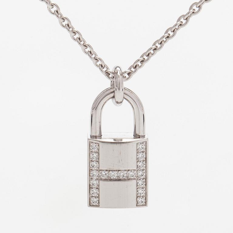 Hermès, halsband, "Kelly Cadenas", 18K vitguld och diamanter.