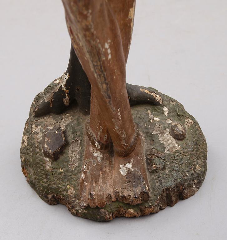 SKULPTUR, skuret trä, 1600-/1700-tal.