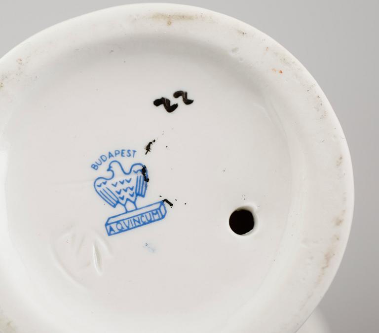 FIGURER, 4 st, porslin, Hollohaza, Ungern.