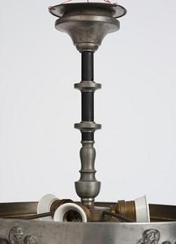 Anna Petrus, a ceiling lamp model G 454 (Båstadkronan), Firma Svenskt Tenn, Stockholm, 1927-28.