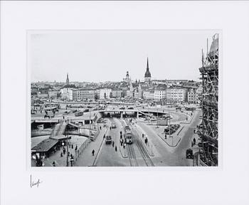 Åke Lange, "Slussen panorama", 1935.