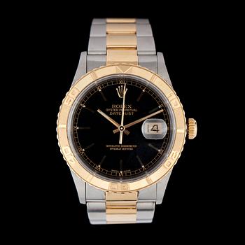 58. HERRUR, Rolex Oyster Perpetual Datejust, "Turn-O-Graph", automatisk, refnr. 16263, serienr. K349308, guld och stål.