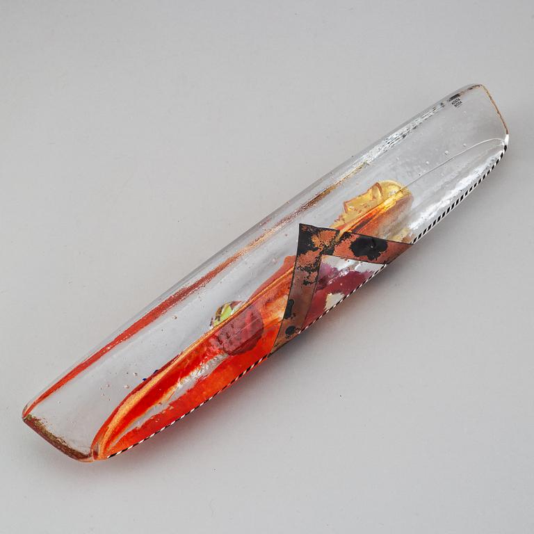 Bertil Vallien, sculpture, glas, signed B. Vallien 7531891 Kosta Boda Unique.