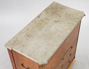 Secretary, late Gustavian, late 18th century, signed.