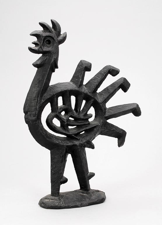 OLLE HERMANSSON, skulptur, gjutjärn, Husqvarna Vapenfabriksaktiebolag, 1960-tal.