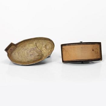 Desk set, 4 pieces, bronze, Austria circa 1900.