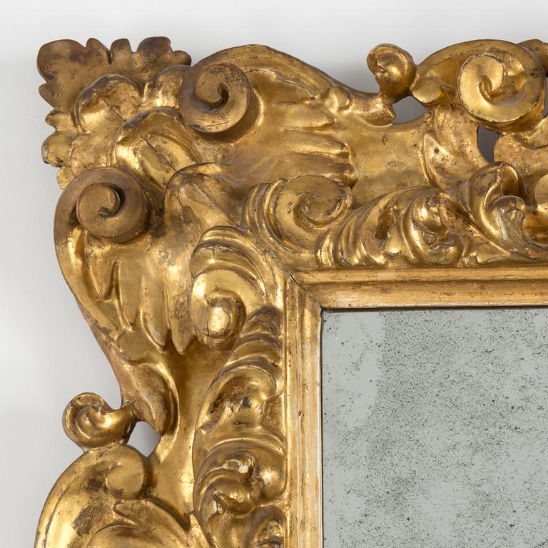 A Baroque style mirror from around year 1900.