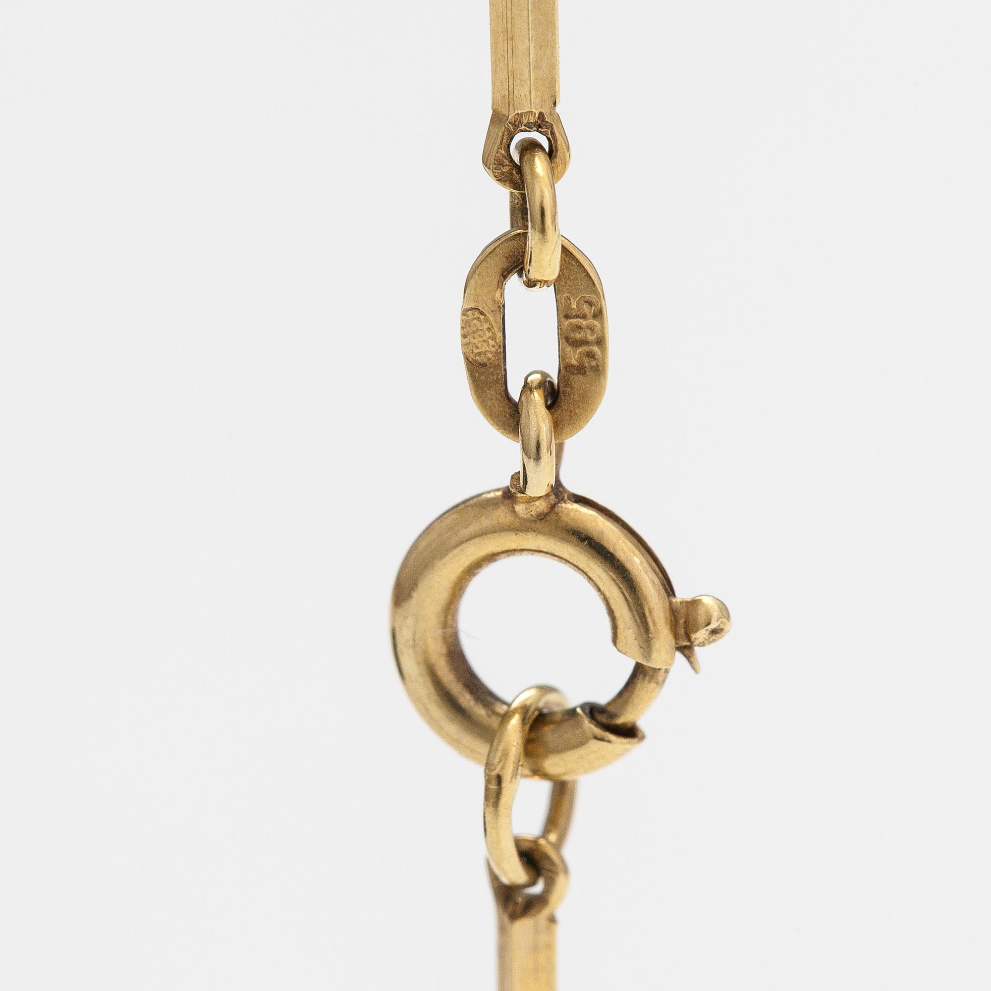 Halsband, 14K guld och odlade pärlor.