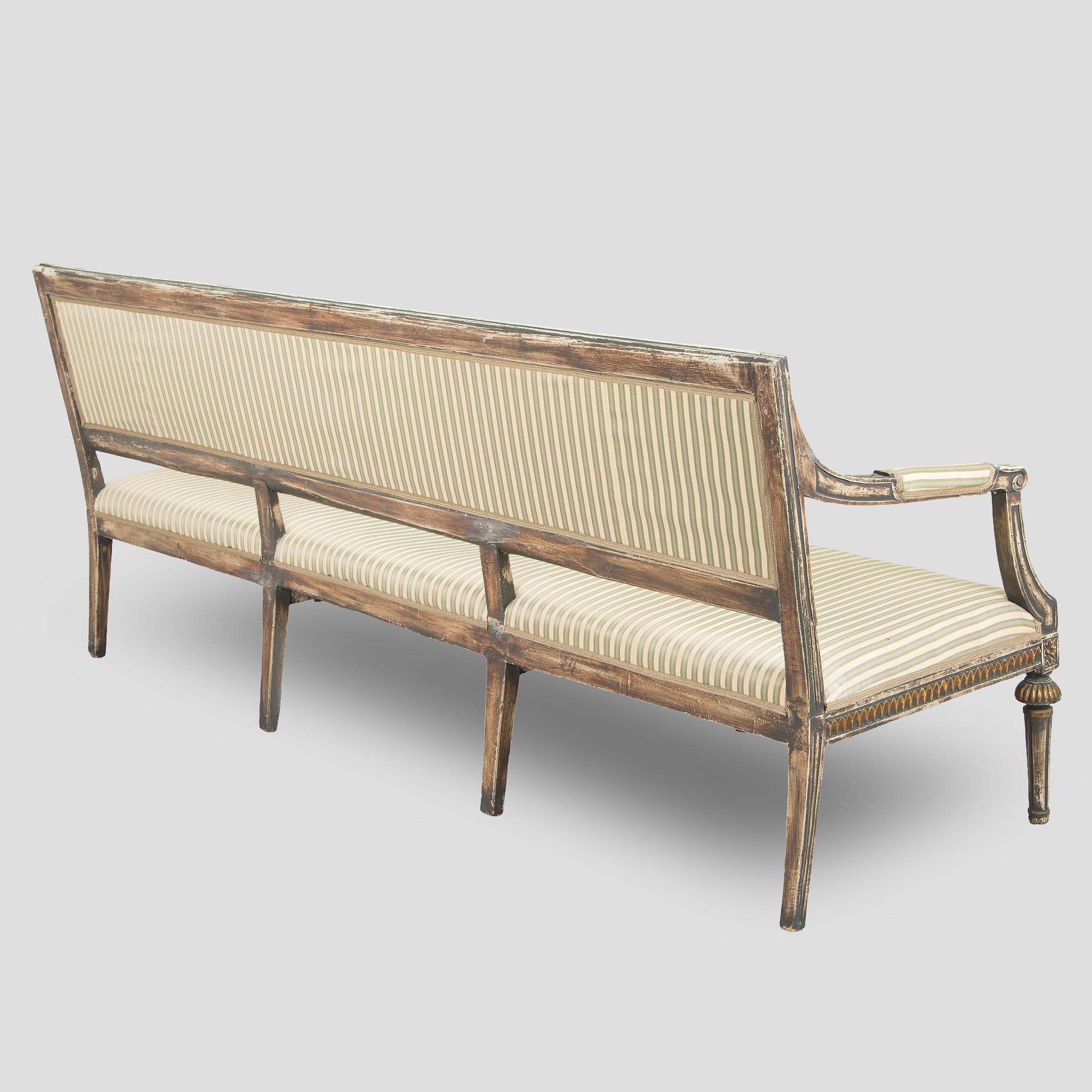Soffa, gustaviansk, sent 1700-tal.